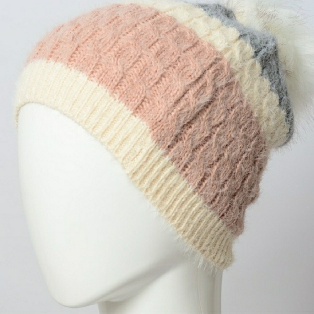🎆Rose / Gray Beanie🎆 - Picture 4 of 4